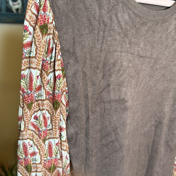Anthropologie | Blank London | Boho Long Sleeve Lurex Blouse Size M Medium - Picture 6 of 14